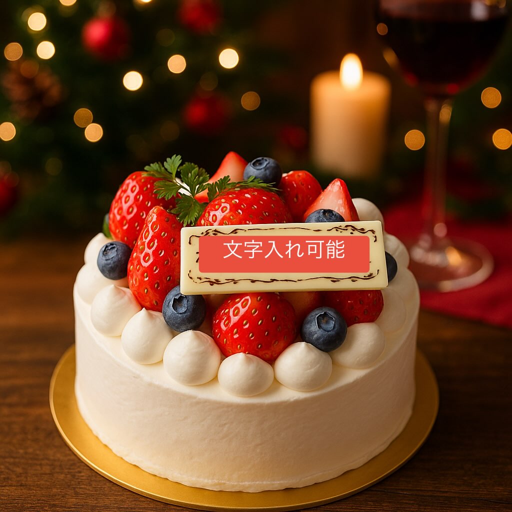 苺のホールケーキ